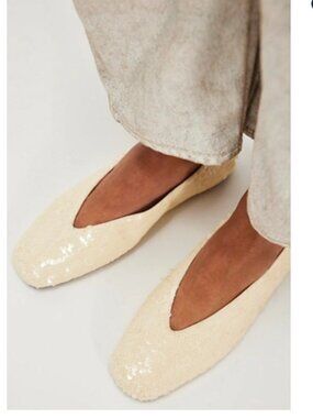 Jeffrey Campbell Sequined Flats "NEW"